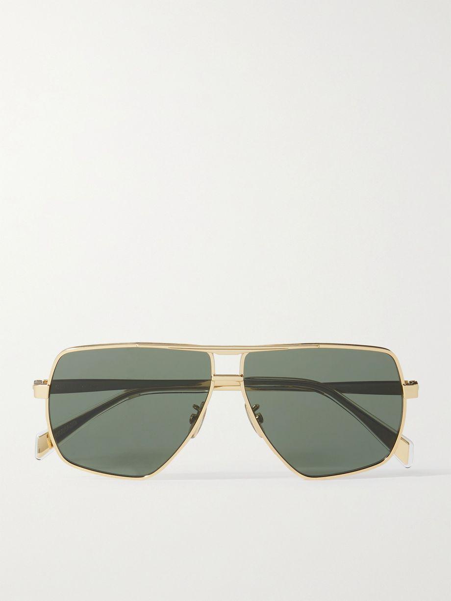 Oversized aviator-style gold-tone sunglasses by CELINE EYEWEAR