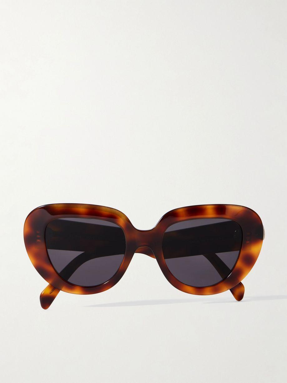 Oversized butterfly-frame tortoiseshell acetate sunglasses by CELINE EYEWEAR