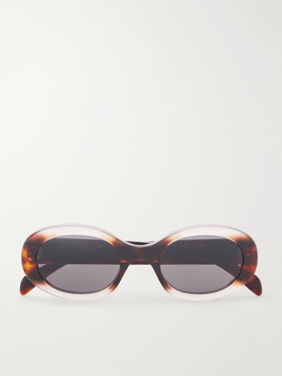 Triomphe oval-frame acetate sunglasses by CELINE EYEWEAR