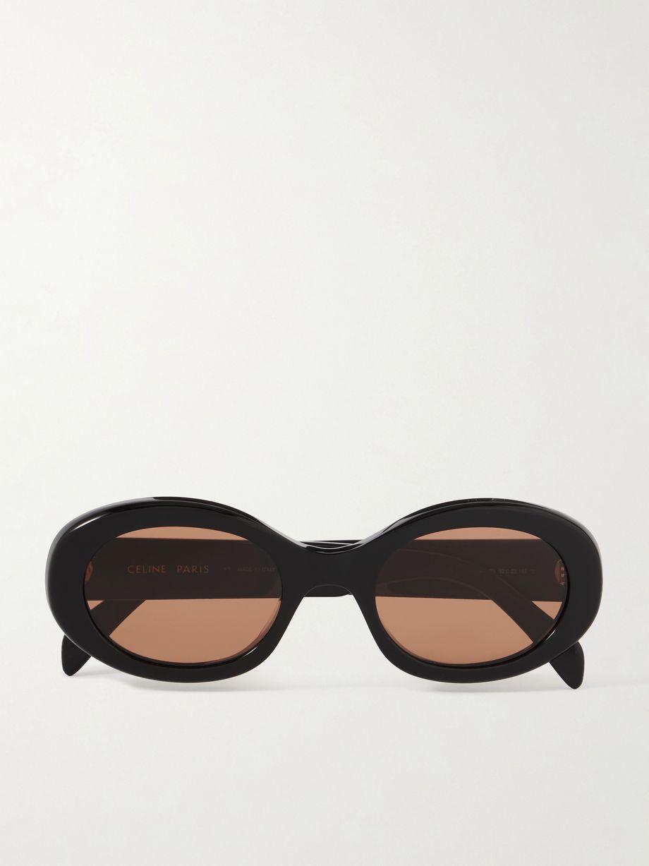 Triomphe oval-frame acetate sunglasses by CELINE EYEWEAR