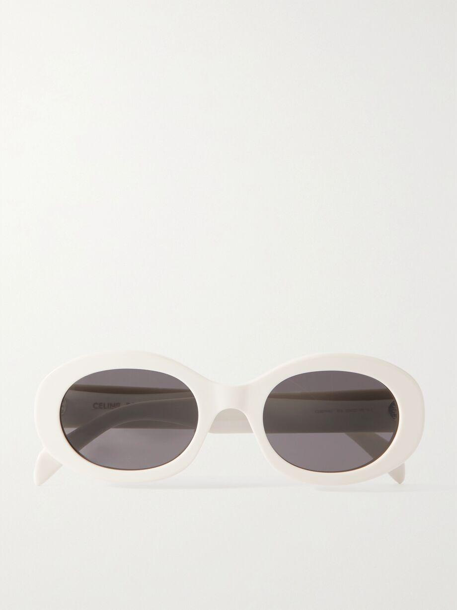 Triomphe oval-frame acetate sunglasses by CELINE EYEWEAR