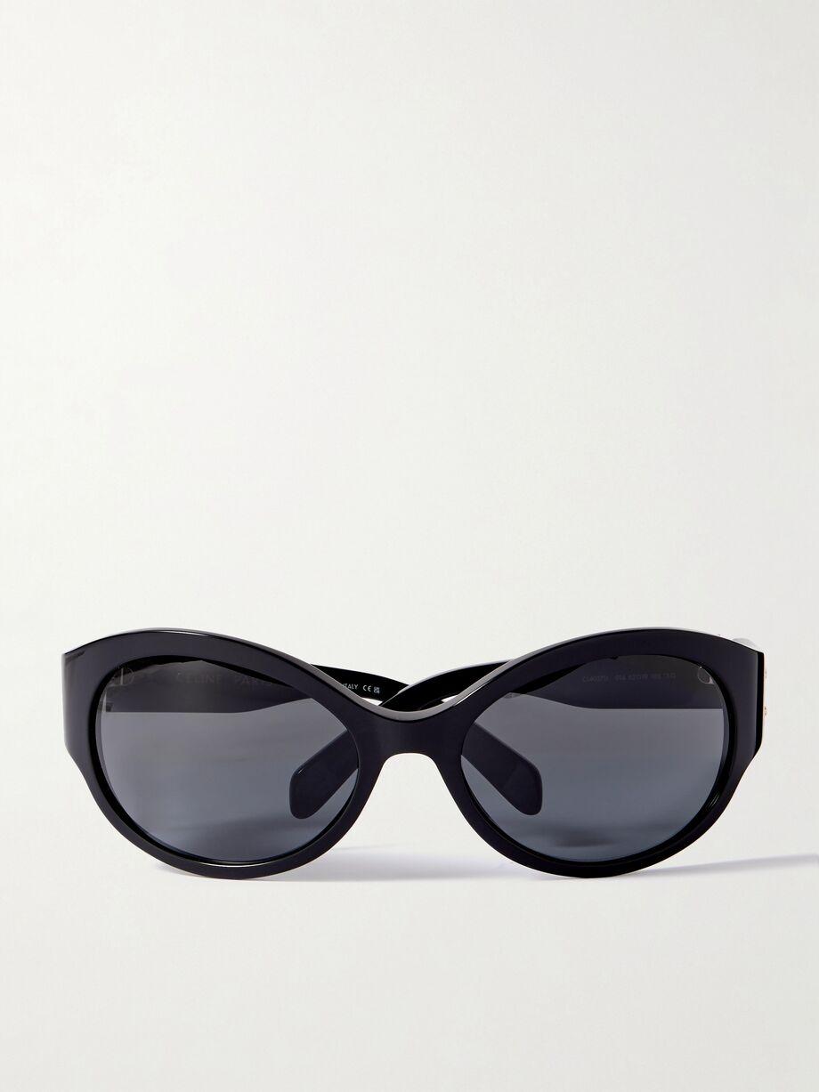 Triomphe oversized round-frame acetate sunglasses by CELINE EYEWEAR