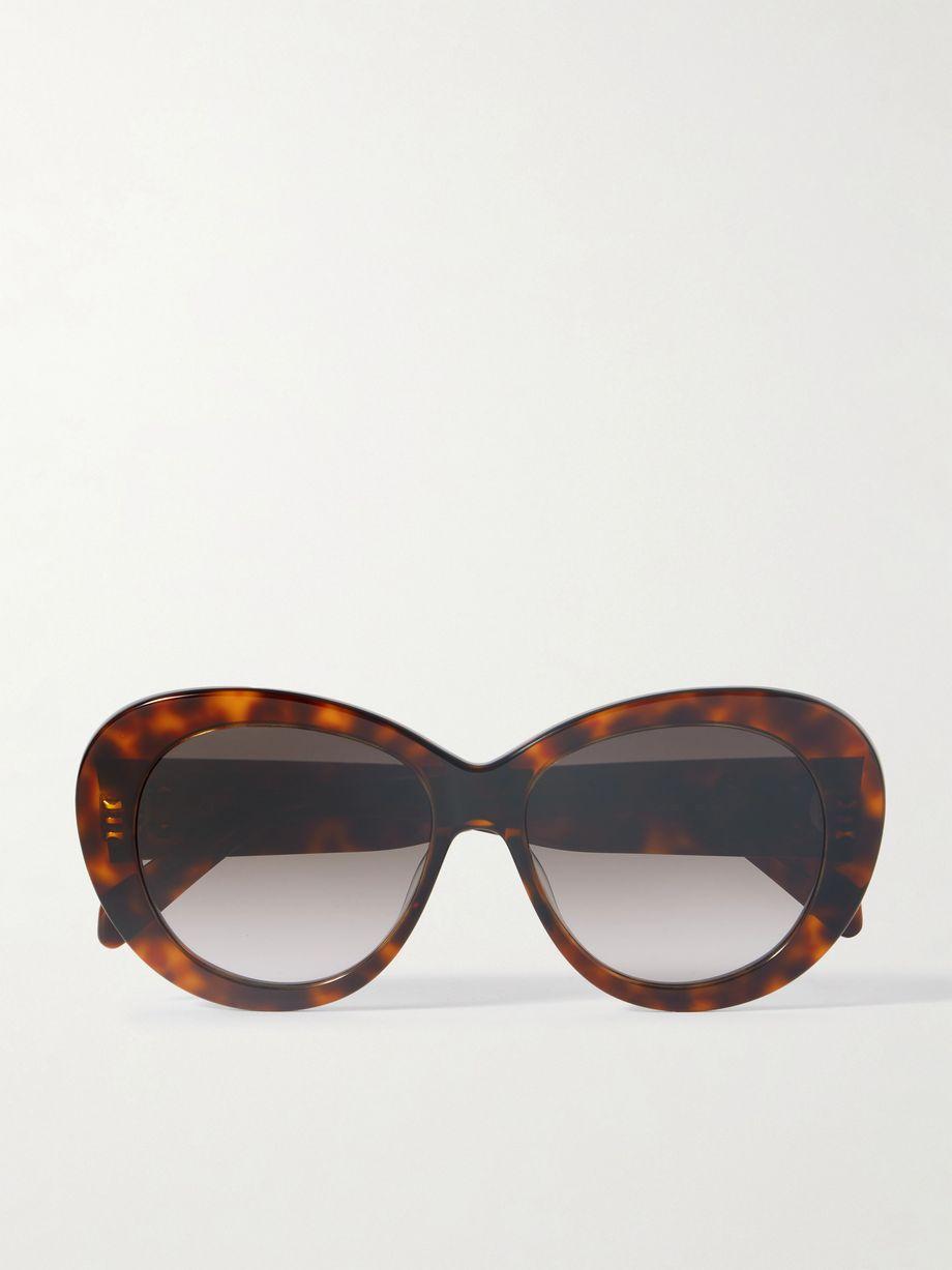 Triomphe round-frame tortoiseshell acetate sunglasses by CELINE EYEWEAR