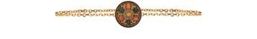 Embroidery brass chain by CELINE