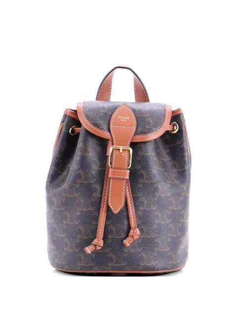 Folco Triomphe Coated Canvas Mini backpack by CELINE 