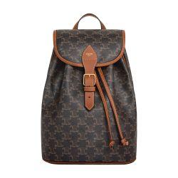Folco medium backpack in triomphe canvas and calf leather by CELINE