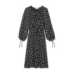 Folk in silk georgette dress by CELINE