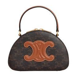 Half moon case Triomphe canvas by CELINE