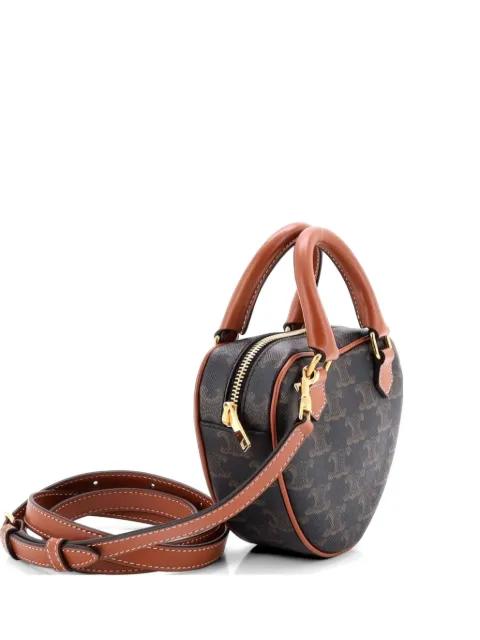 Heart Bag Triomphe Coated Canvas Medium crossbody bag by CELINE 