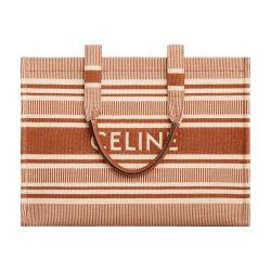 Large cabas Thais in striped textile by CELINE