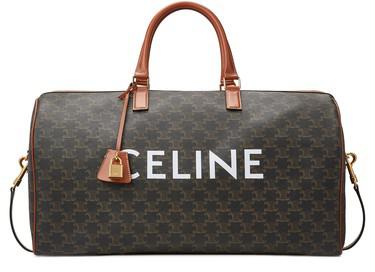 Large voyage bag in Triomphe canvas Celine print by CELINE