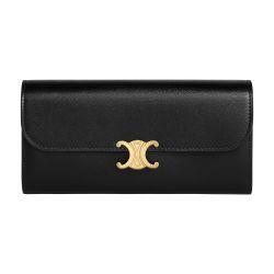 Large wallet Triomphe in shiny calfskin by CELINE