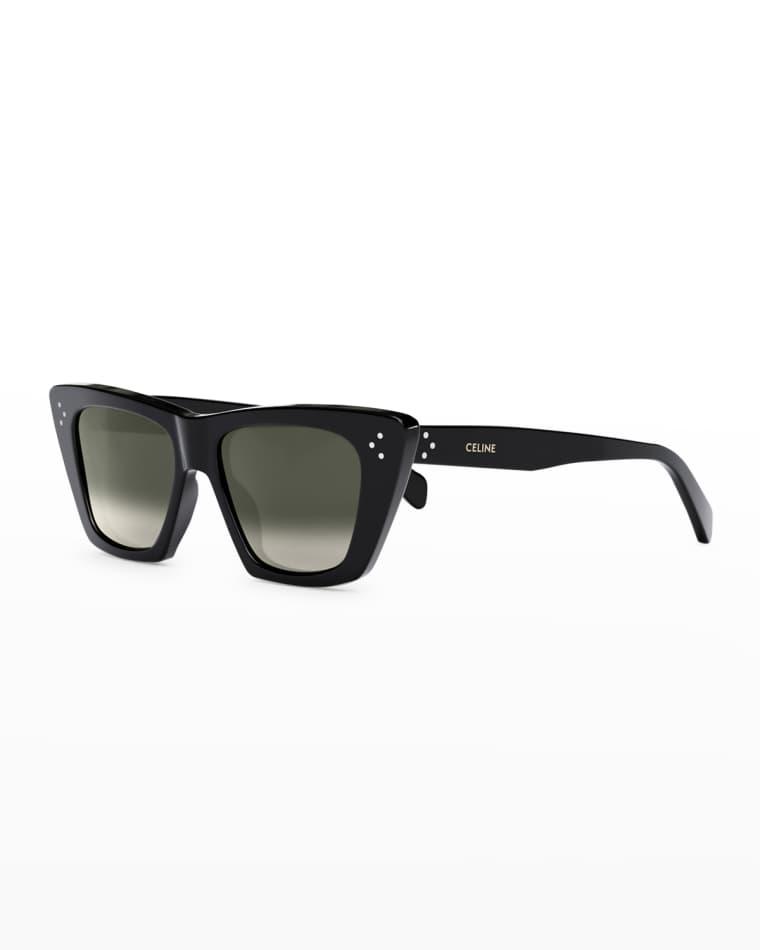 Logo Acetate Cat-Eye Sunglasses by CELINE