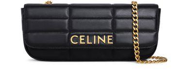 Long chain shoulder bag matelasse monochrome Celine by CELINE