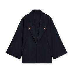 Loose peacoat in double face cashmere by CELINE