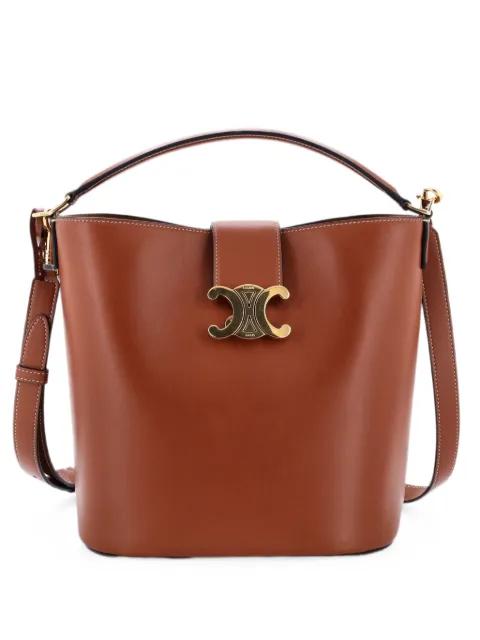 Louise Bag Leather Medium bucket bag by CELINE 