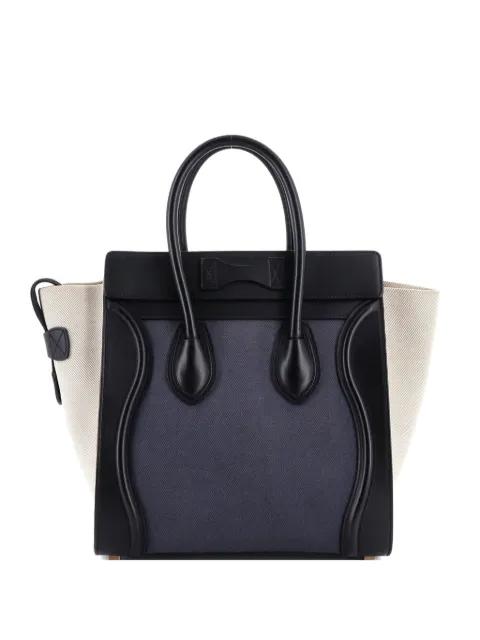 Luggage Bag Canvas and Leather Mini satchel by CELINE Luggage Bag Canvas and Leather Mini satchel by CELINE