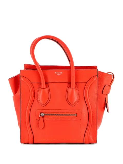 Luggage Bag Grainy Leather Micro tote bag by CELINE 