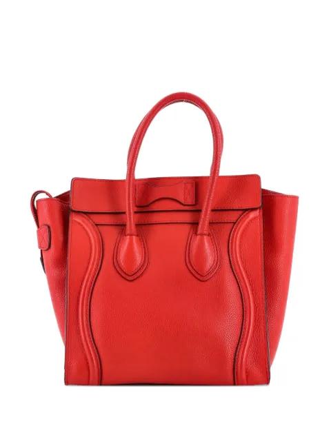 Luggage Bag Grainy Leather Micro tote bag by CELINE 
