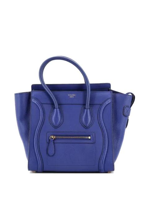 Luggage Bag Grainy Leather Micro tote bag by CELINE 
