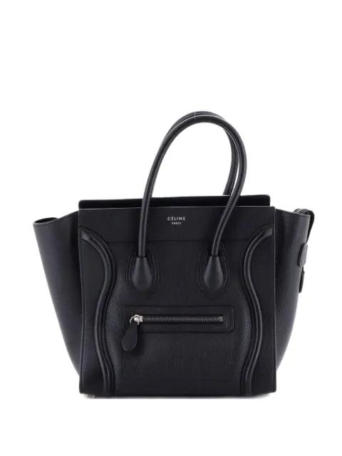 Luggage Bag Grainy Leather Micro tote bag by CELINE 
