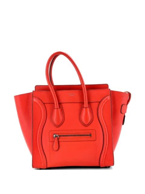 Luggage Bag Grainy Leather Micro tote bag by CELINE 
