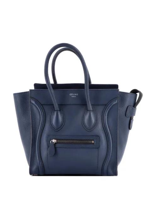 Luggage Bag Grainy Leather Micro tote bag by CELINE 
