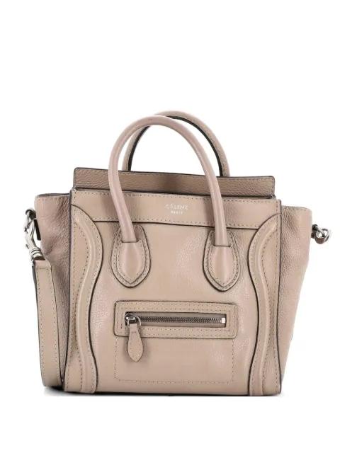 Luggage Bag Grainy Leather Nano crossbody bag by CELINE 