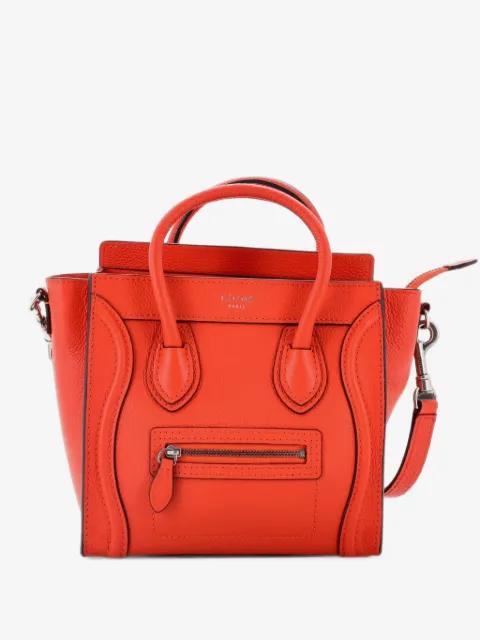 Luggage Bag Grainy Leather Nano crossbody bag by CELINE 