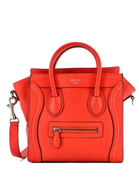 Luggage Bag Grainy Leather Nano crossbody bag by CELINE 