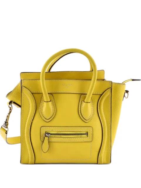 Luggage Bag Grainy Leather Nano crossbody bag by CELINE 