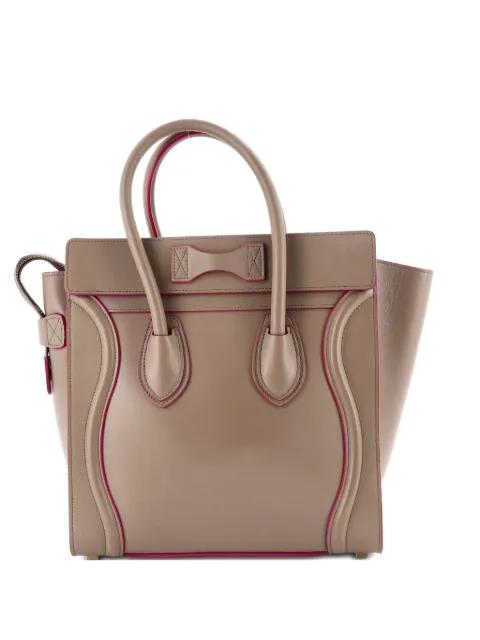 Luggage Bag Smooth Leather Micro tote bag by CELINE 
