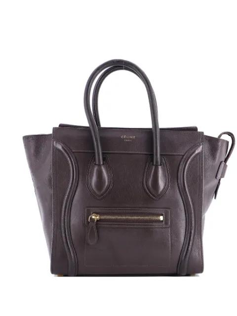 Luggage Bag Smooth Leather Micro tote bag by CELINE 