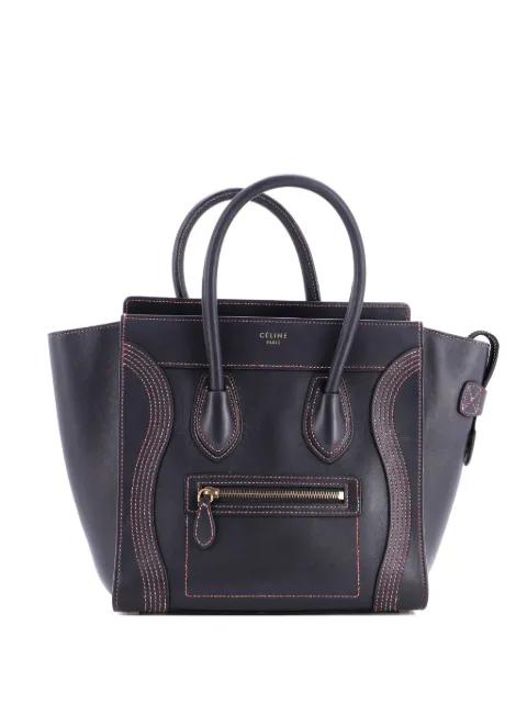 Luggage Bag Smooth Leather Micro tote bag by CELINE 