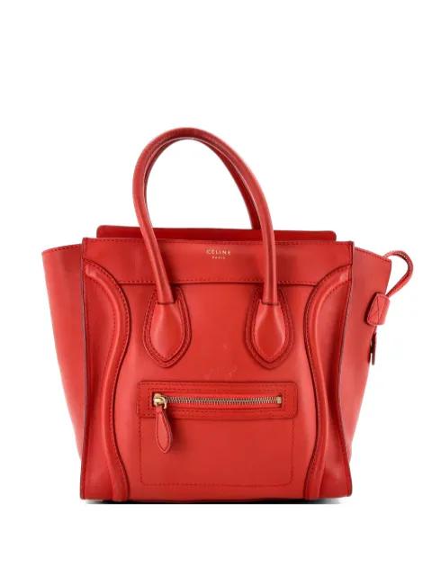 Luggage Bag Smooth Leather Micro tote bag by CELINE 