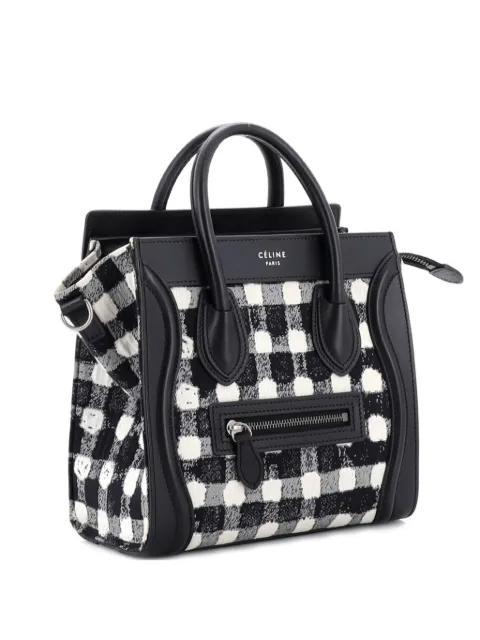 Luggage Bag Tweed Nano tote bag by CELINE 