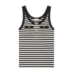 Marinière tank top in ribbed cotton jersey by CELINE