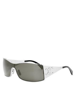 Maxi Metal Triomphe Mask Sunglasses by CELINE