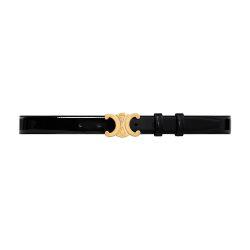 Medium Triomphe belt in patent taurillon by CELINE