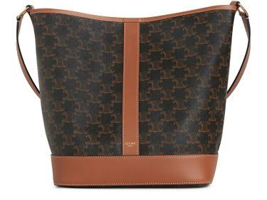 Medium bucket bag in Triomphe canvas by CELINE