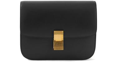 Medium classic bag in box calf by CELINE