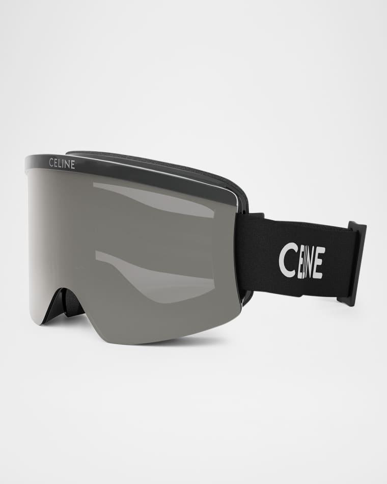 Monochrome Logo-Print Ski Goggles by CELINE