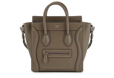 Nano luggage bag in drummed calfskin by CELINE