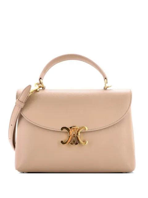 Nino Top Handle Bag Leather Medium satchel by CELINE 