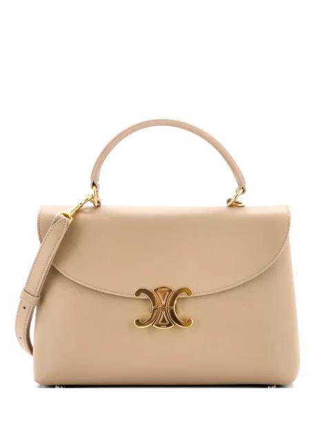 Nino Top Handle Bag Leather Medium satchel by CELINE 