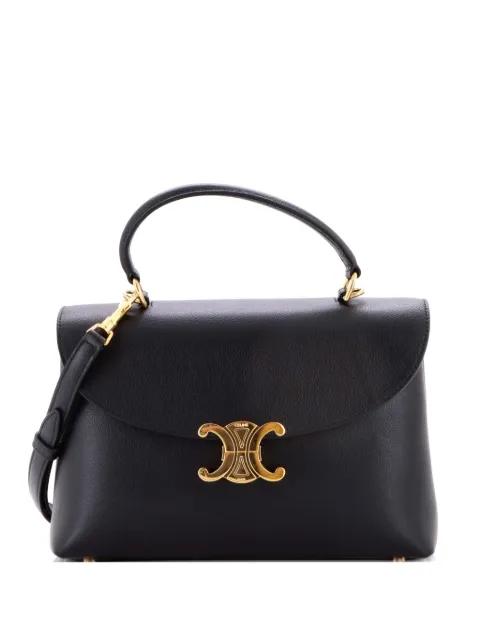 Nino Top Handle Bag Leather Medium satchel by CELINE 