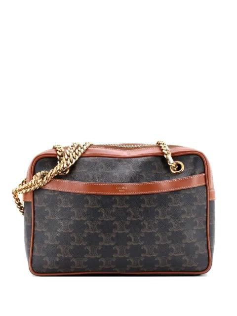 Patapans Bag Triomphe Coated Canvas Small shoulder bag by CELINE 