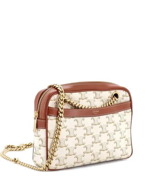 Patapans Bag Triomphe Coated Canvas Small shoulder bag by CELINE Patapans Bag Triomphe Coated Canvas Small shoulder bag by CELINE