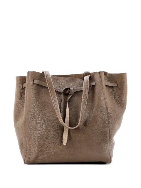 Phantom Tie Cabas Leather Medium tote bag by CELINE 