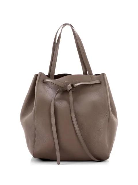Phantom Tie Cabas Leather Medium tote bag by CELINE 